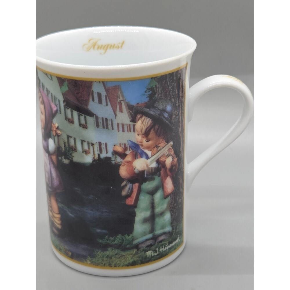 M.I. Hummel Fine Porcelain Collector Mugs 8 Of 12 Series August Mug
